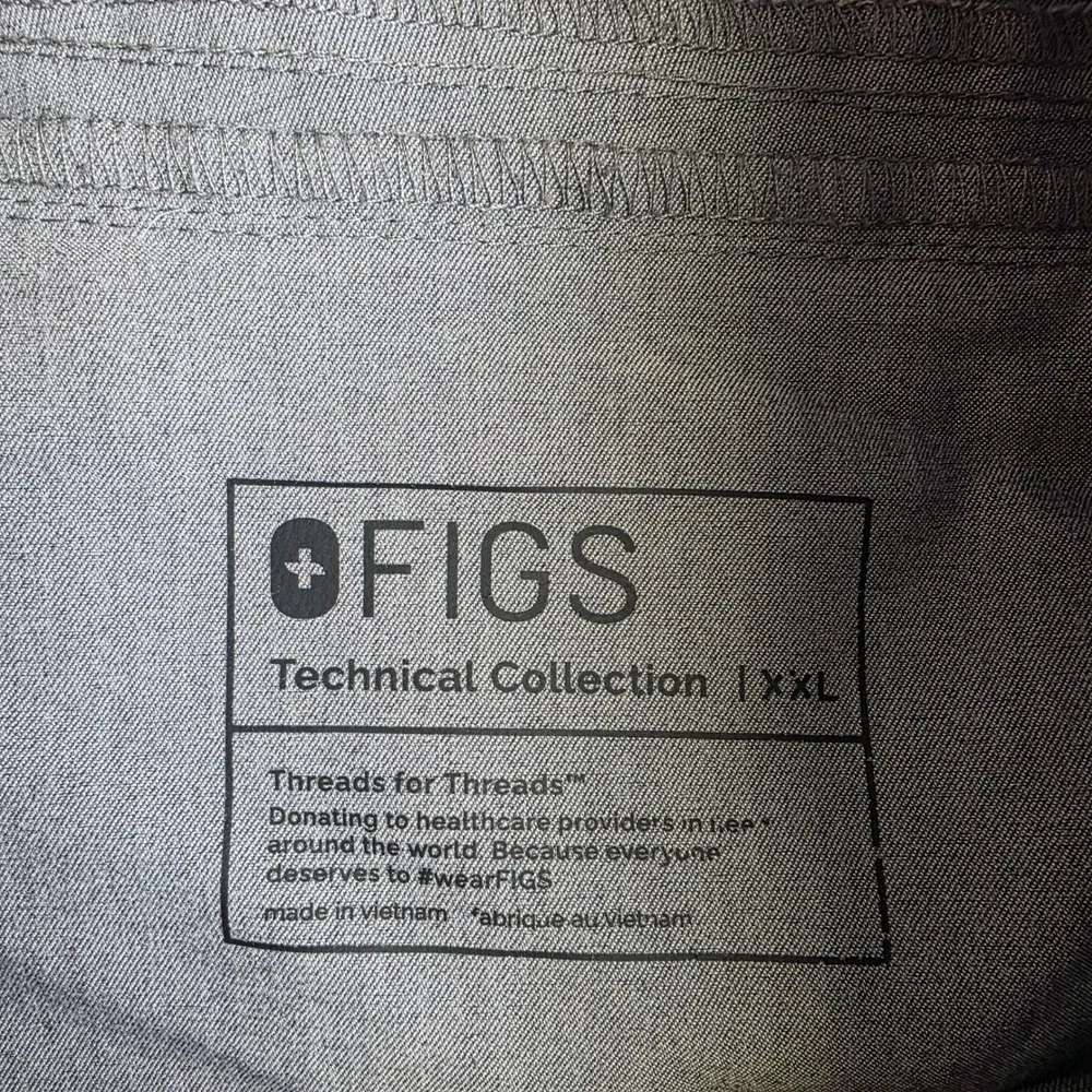 FIGS Technical‎ Collection Mens XXL Gray Jogger Scrub Pants M20SW2023 Charcoal